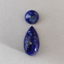 Load image into Gallery viewer, Lapis Cabochon 3 carat Round and 8.61 carat Pear