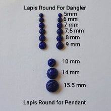 Load image into Gallery viewer, Lapis Cabochon for Danglers and Pendant