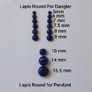 Lapis Cabochon for Danglers and Pendant