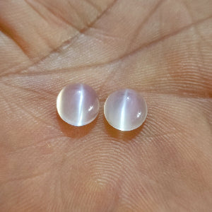 Cats Eye Moonstone Cabochon 8.5 mm Round