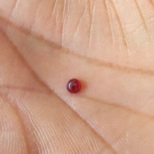 Load image into Gallery viewer, Natural Ruby Cabochon - Unheated Untreated 3 mm Round
