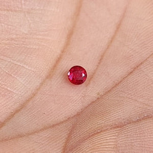 Natural Ruby Faceted (Unheated)