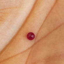 Load image into Gallery viewer, Natural Ruby Rose Cut - Unheated Untreated 3.5 mm Round