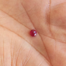 Load image into Gallery viewer, Natural Ruby Rose Cut Natural - Unheated Untreated 4.8 mm Round