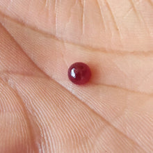 Load image into Gallery viewer, Natural Ruby Cabochon - Unheated Untreated 5 mm Round