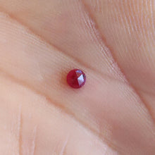 Load image into Gallery viewer, Natural Ruby Rose Cut - Unheated Untreated 3mm Round