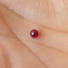 Load image into Gallery viewer, Natural Ruby Rose Cut - Unheated Untreated 3.5 mm Round