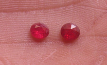 Load image into Gallery viewer, Ruby Rose Cut Natural (Unheated) 2 piece weighs 0.92 ct.